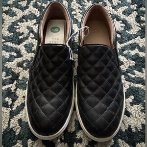 A New Day Black Quilted Loafers - NWT!